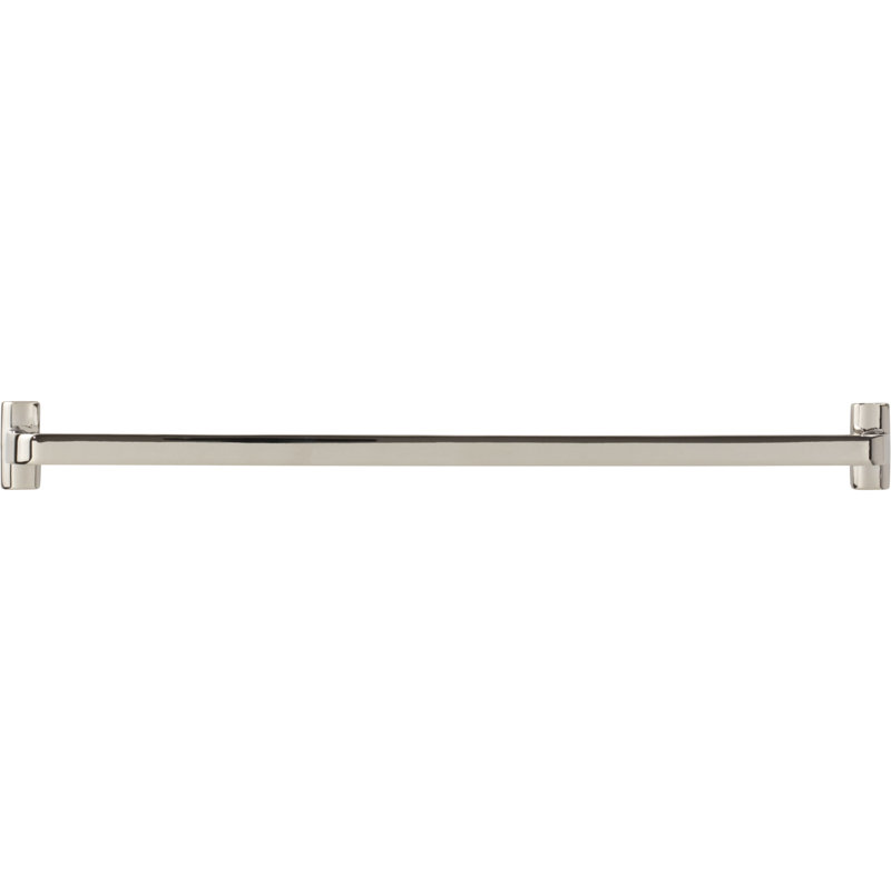 Harrison Bar Pull, Polished Nickel, 12" Center to Center