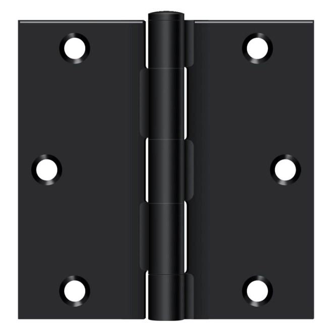 Steel Hinge, Paint Black