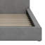 Grand lit tapissier au sol en velours-102533748