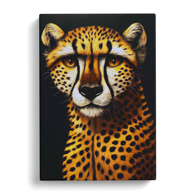 Cheetah Avant Garde - Wrapped Canvas, 60cm H x 40cm W x 3cm D