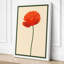Single Red Poppy Botanical - Wrapped Canvas-1732773993-1732773996