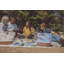 Panier fourre-tout en toile et saule Promenade pour 2 personnes-34536782