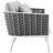 Modway Stance 6 Piece Outdoor Patio Aluminum Sectional Sofa Set-5150406-28110689
