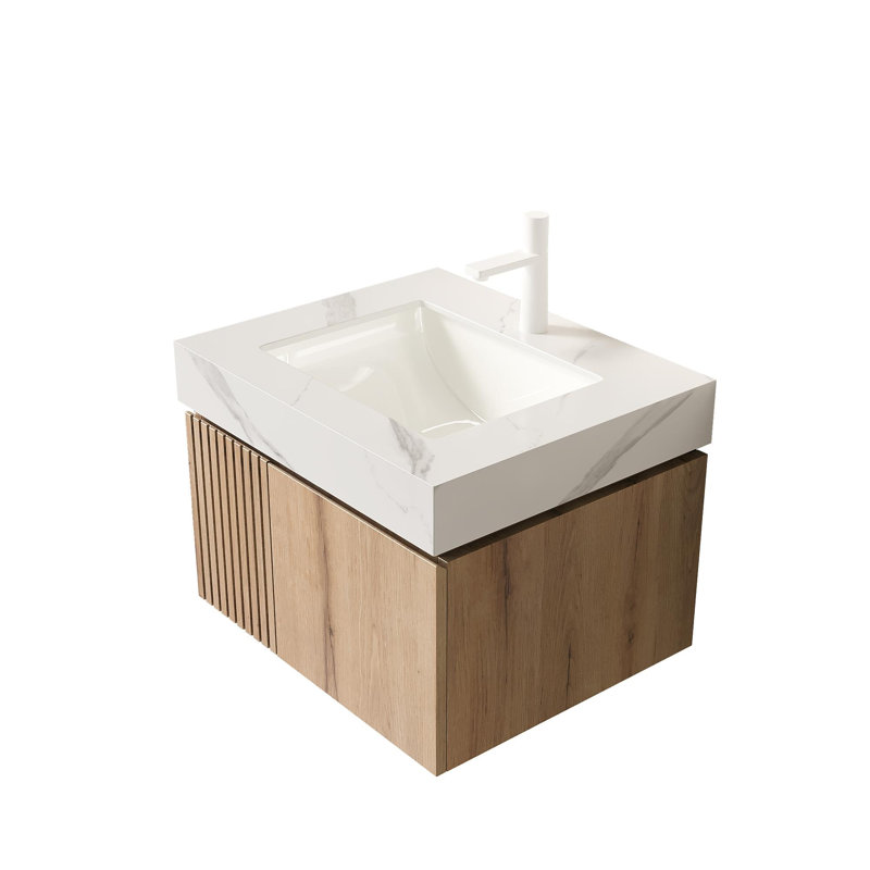 Single Bathroom Vanity with Sintered Stone Top