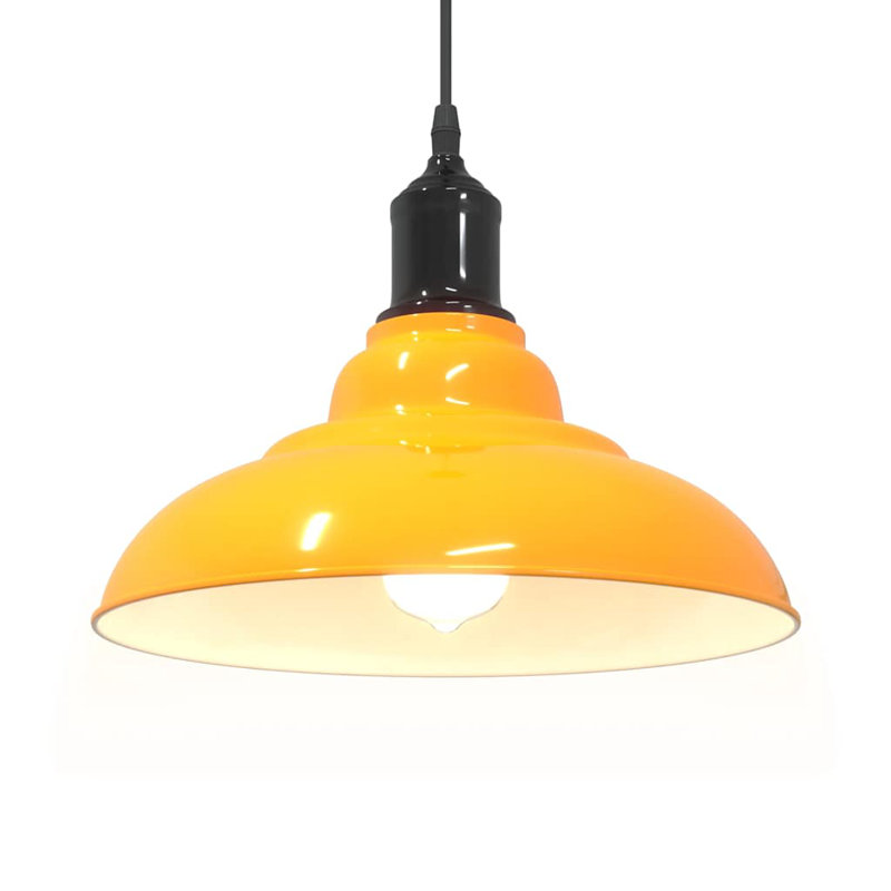 Adalinne 1 - Light Gloss Orange Pendant, Gloss Yellow