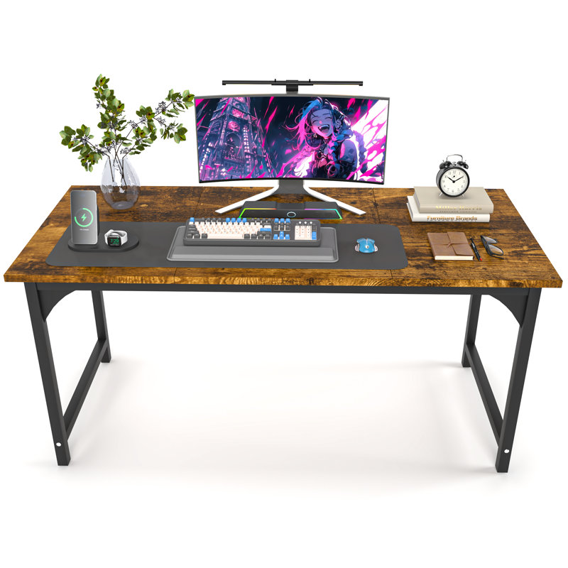 Bureau d'ordinateur, bureau de style simple et moderne pour le bureau personnel, bureau d'écriture pour étudiant, L 55 po