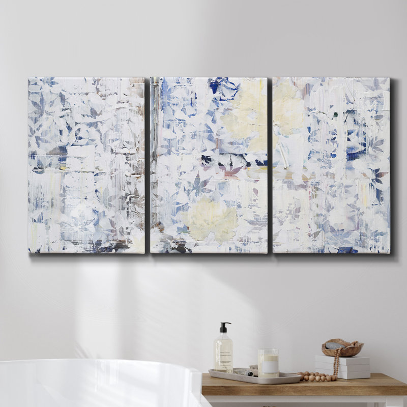 «Waiting for the Sun» - Toile encadrée multi-pièces, H 48 po x l 96 po x P 2 po