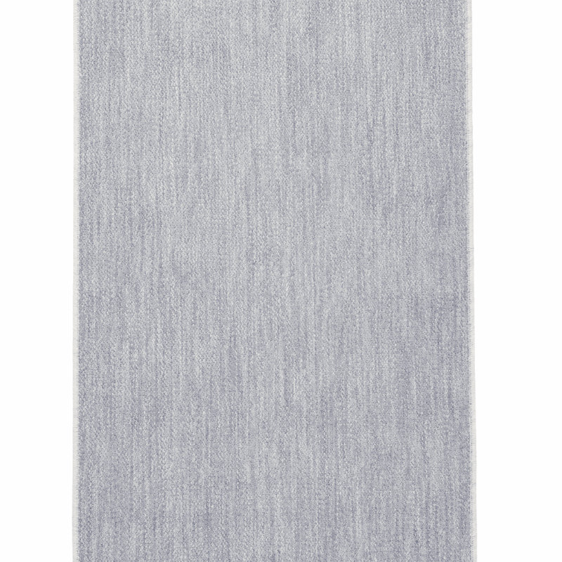 Washable Runner Rug 2x6 - Moor Modern Plush Rug for Hallway & Entryway, Urban Mist Blue-Gray, 2'2" x 6', Urban Mist Blue-Gray