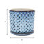 Modern Textured Ceramic Planter with Saucer-1936006852-1936006854