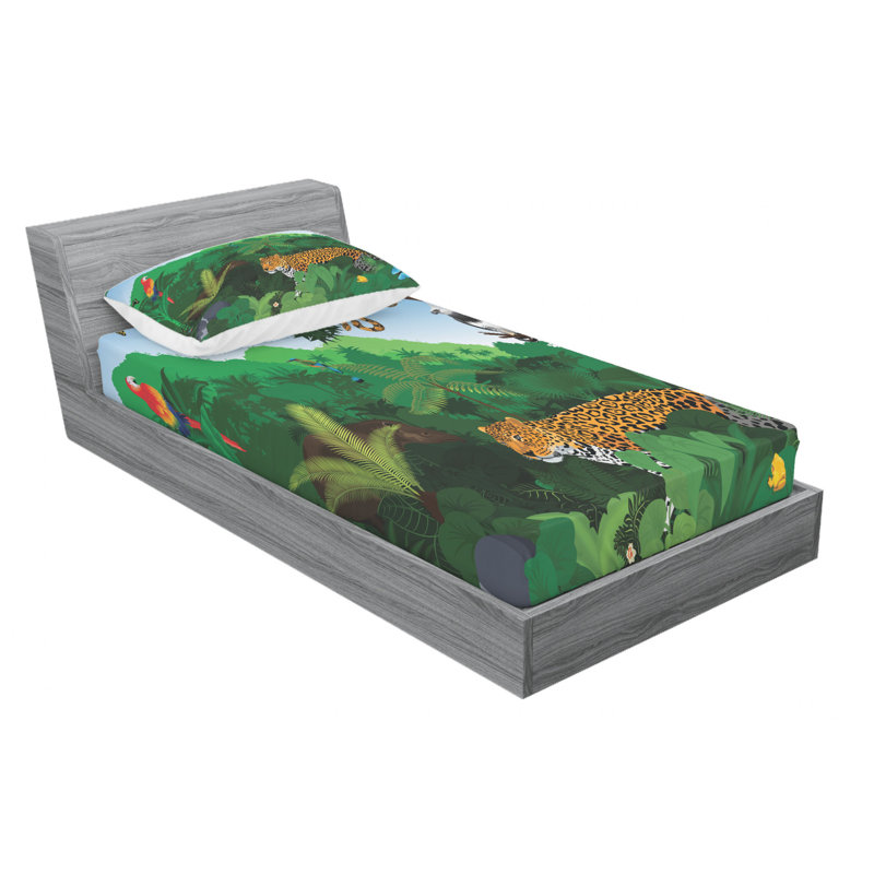 Microfiber Sheet Set, Twin Sheet Set with Fitted Sheet