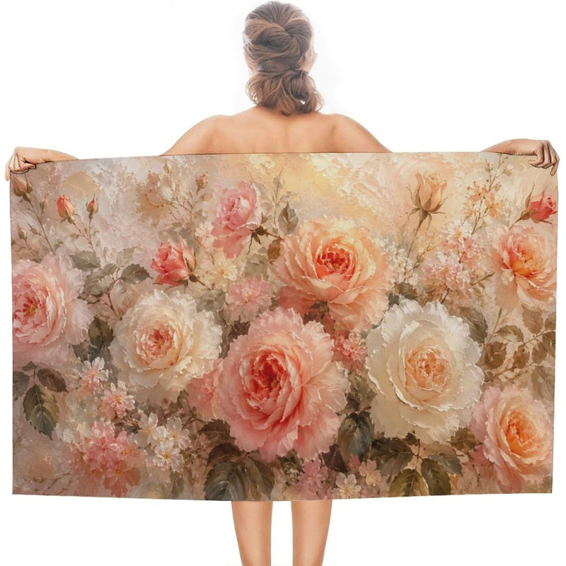 Serviette de plage Pink Roses