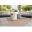 Cosipouf 45cm Wide Round Chevron Pouf Ottoman-112500917