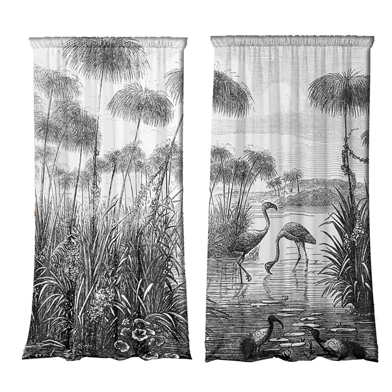 Duguay Velvet Blackout Curtain Panel Pair, Width 147 x Drop 250cm