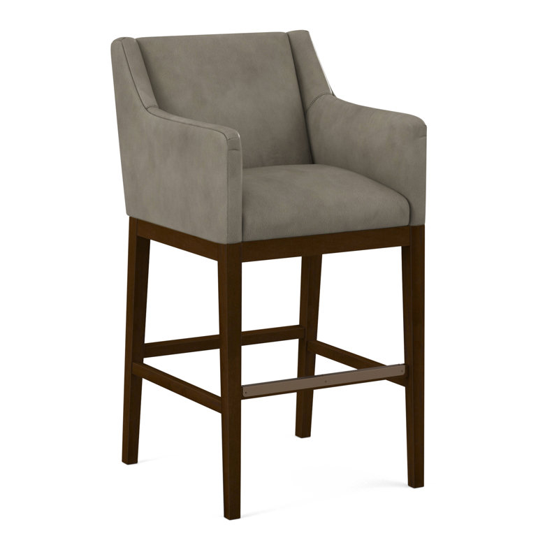Upholstered Stool, Applause Ashton, Pecan