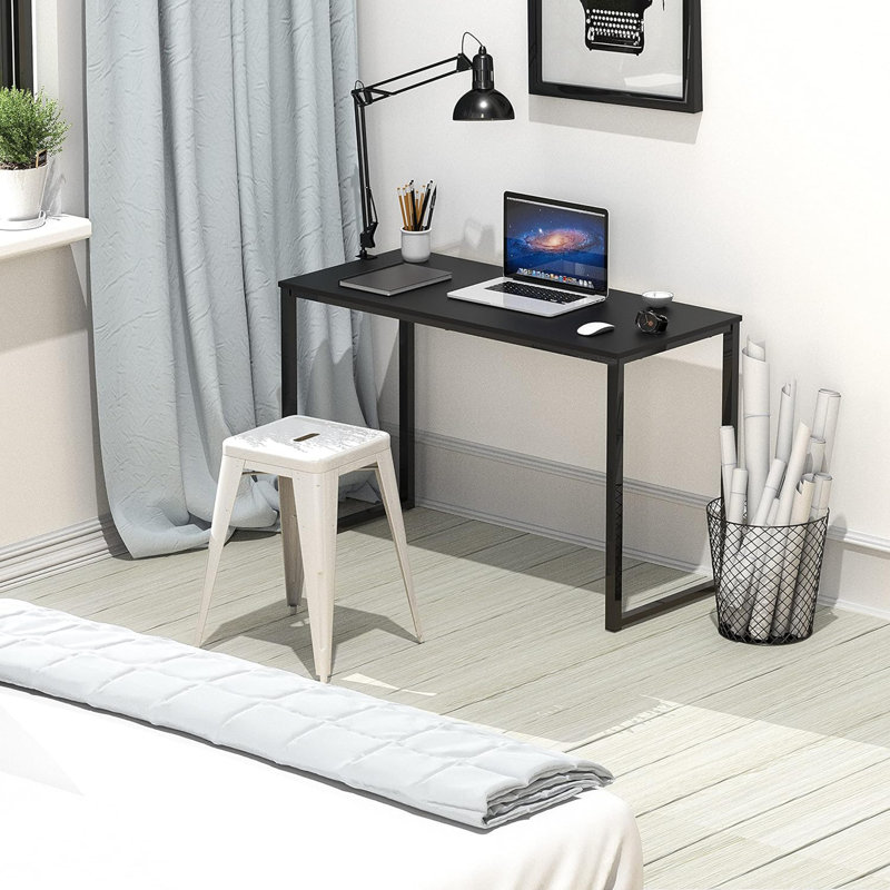 Bureau d'ordinateur 32 pouces: style mission, noir
