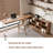 Brown L-Shaped Solid Wood Executive Desk-2123342226