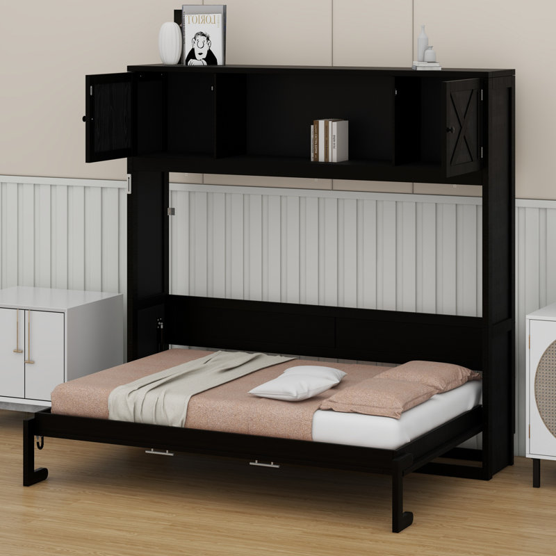 Lit escamotable avec armoires de rangement