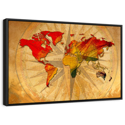 Carte du monde Aliaz Old Compass