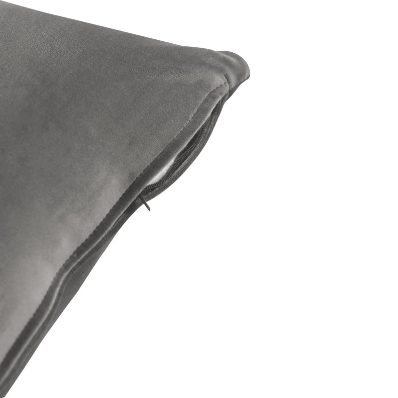 Davos Square Pillow Cover, Silver
