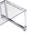 Kazbek 17.72'' Glass Top Console Table-704950743