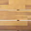 Ensemble de causeuse et table basse d'extérieur 2 pièces, structure en bois d'acacia avec coussins résistants à l'eau, naturel / beige-579541866