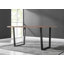Kylooe Modern Brown Wood And Black Metal Dining Table Set With 6 Quilted Faux Leather Dining Chairs-1023144107