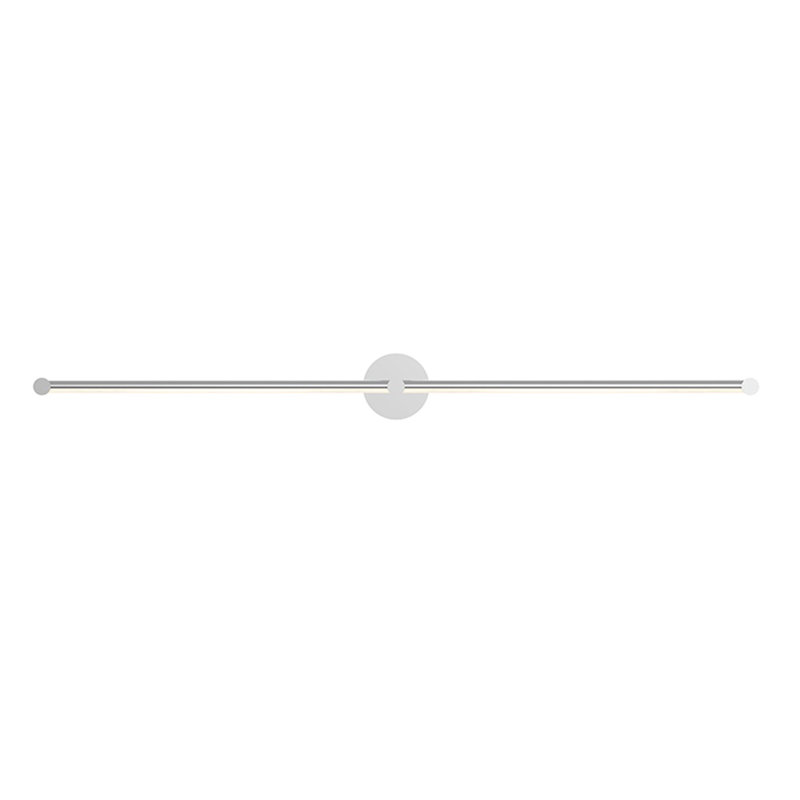 Purolinear 360™ 2 - Light LED Vanity Light, Polished Chrome, 1.25" H x 73.25" W x 2.75" D