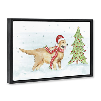 «Snowy Labrador Scene» par Mollie B.