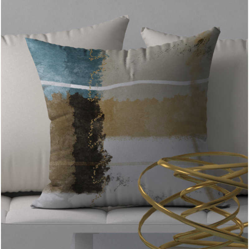 Housse de coussin carrée/insert, 18 po x 18 po