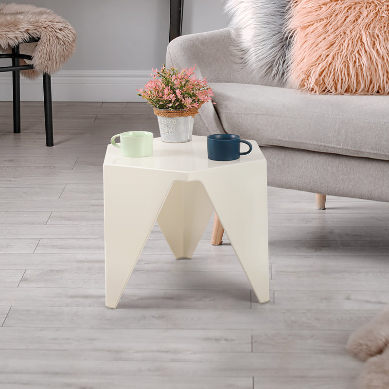Jahvari End Table, White