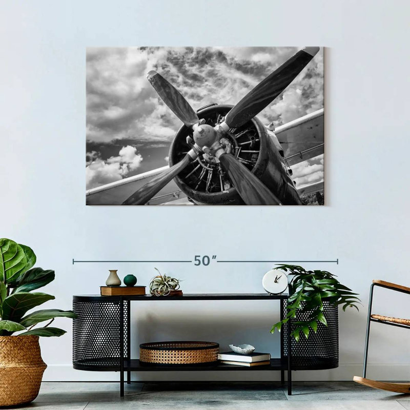 Mehar Monochrome Propeller, 30" H x 45" W