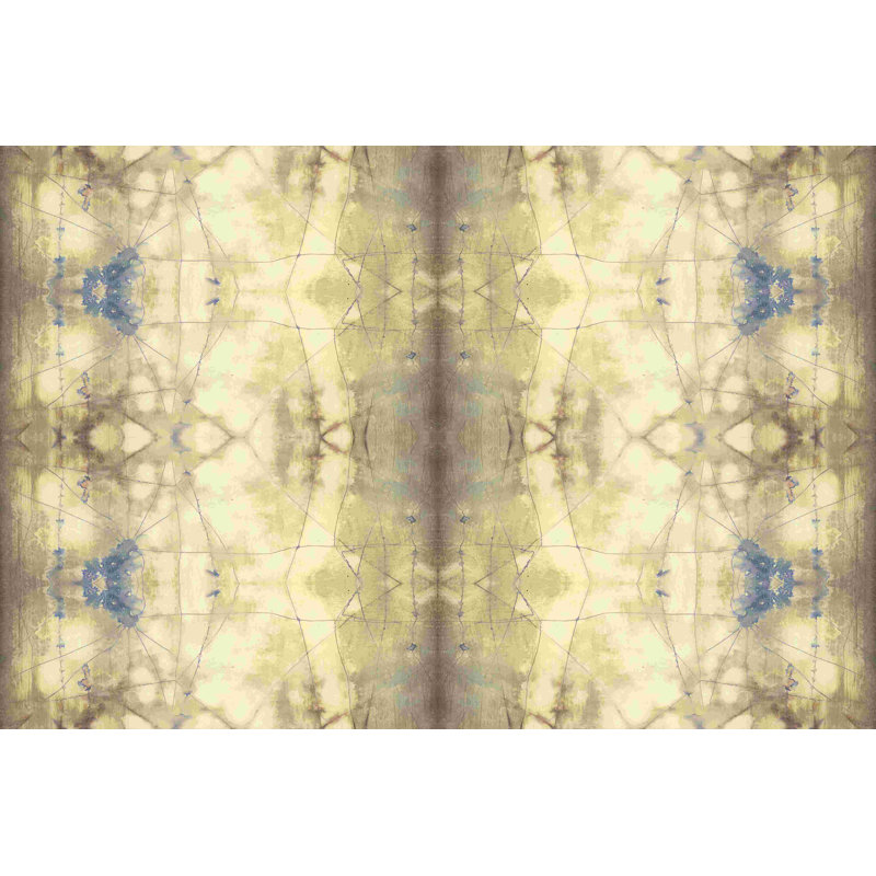 " Mirrored Abstraction I " by Jennifer Goldberger Painting Print, 12" H x 18" W  