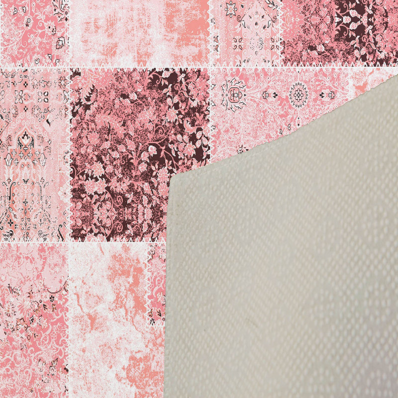Stylish Hall Carpet (3.3 x 6.6 ft), 100% Polyester, 0.3 in Pile Height | Antibacterial, PVC Non-Slip Underside | 3D Digital Printing, Machine Washable | Perfect for Entryways & Living Spaces, Durable & Easy Care