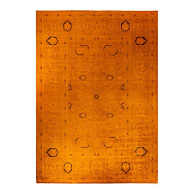 Dmarion One-of-a-Kind 10' 3" X 14' 3" New Age Wool Area Rug Orange