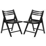 Jacie Wood Seat Folding Chair