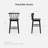 Modern Windsor Counter Stool - Solid Wood & 300Lb Capacity-838719595
