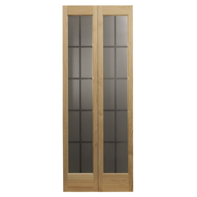 Porte pliante en verre