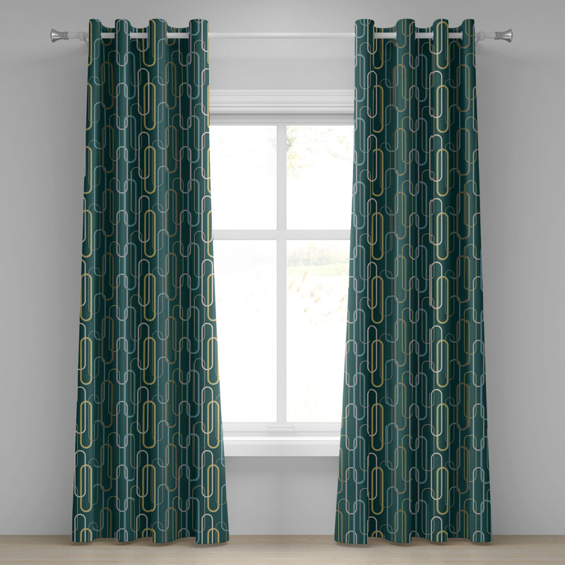 Semi Sheer Curtain Pair