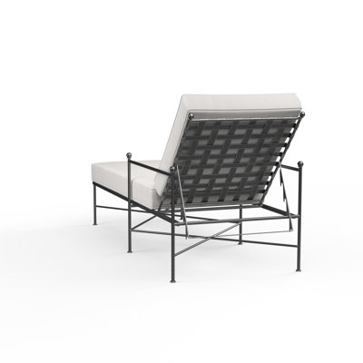 Lucier 80'' Long Reclining Single Chaise Sunbwith Cushions
