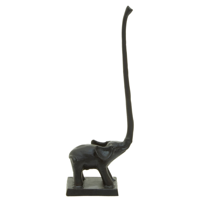 Elianne Free Standing Toilet Paper Holder, Black