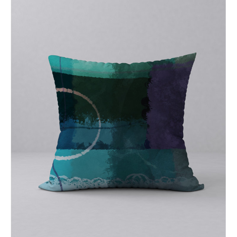 Abstract Reversible Throw Pillow, 24" x 24"