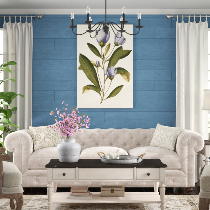 Lavender Floral IV by Vision Studio - Painting Print, 122cm H x 81cm W, Black Floater Frame