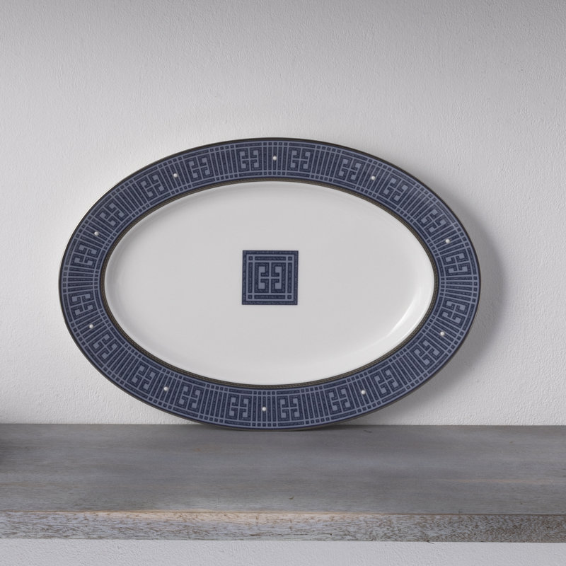 Noritake Infinity Oval Platter, 14", Blue