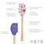 Spatule en silicone pour conversion de liquide avec poignée en bois Tovolo Spatulart