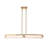 Mingle 2-Light Linear Pendant - Satin Brass