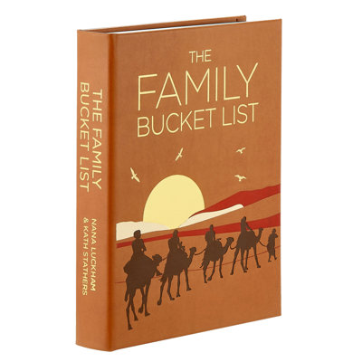 Graphic Image The Family Bucket List Coffee Table Book, Leather, British Tan