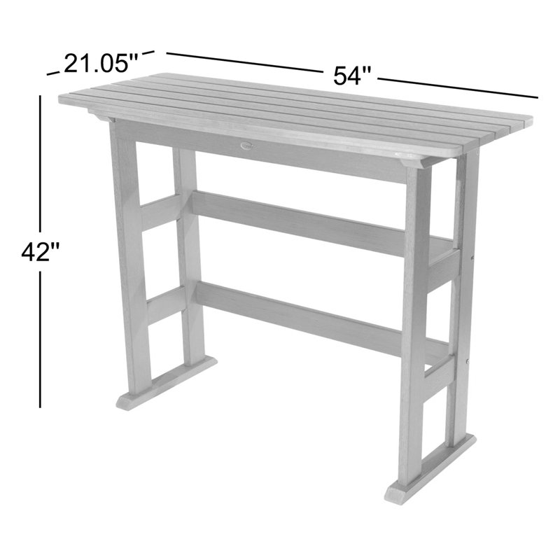 Table d'extérieur en plastique Arbnora, Bleu fédéral