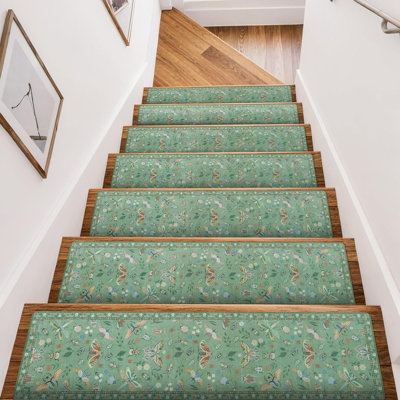 Insect Stair Treads Non Slip Stair Runner for Wooden Steps 15PC 8"x30"