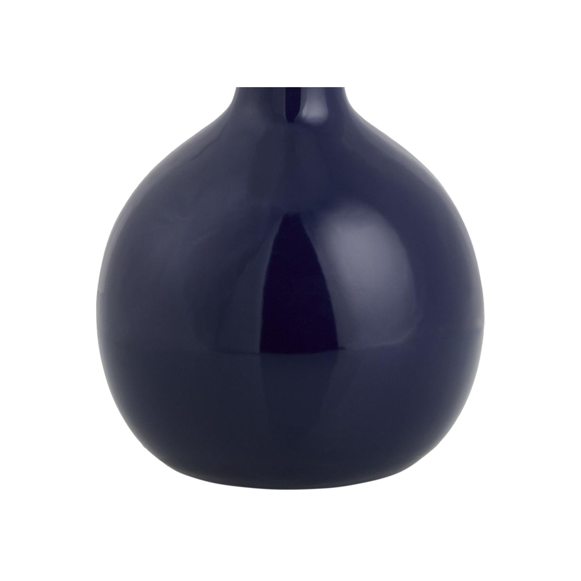Maura Accent Table Lamp, 15"H x 9"W x 9"D, Beige, Navy