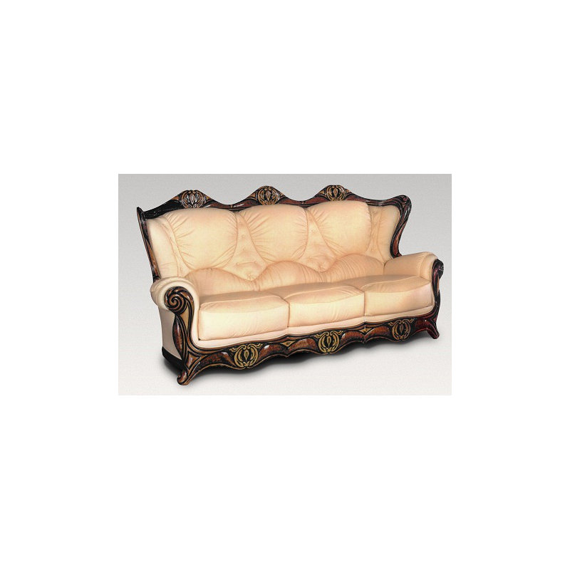 Dodington Faux Leather Sofa, Beige